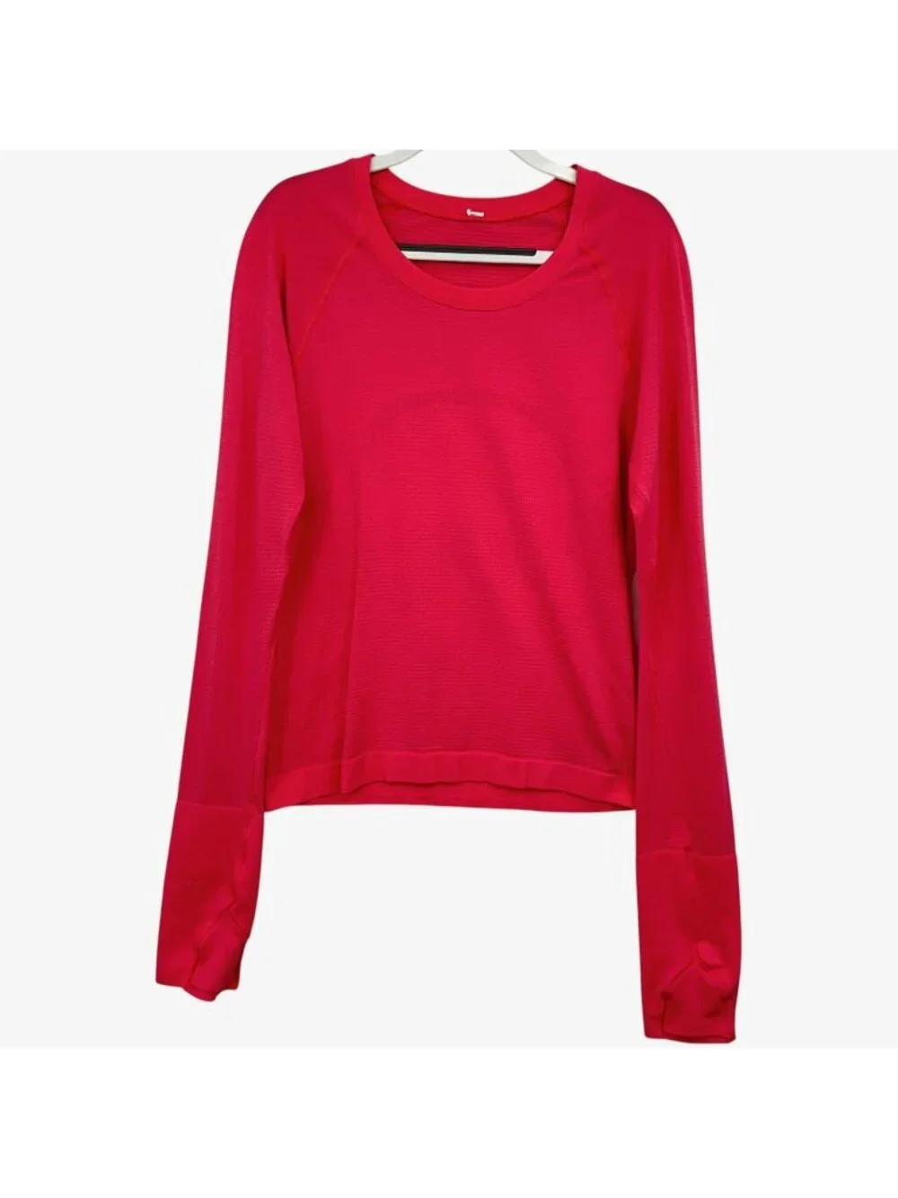 Lululemon Swiftly Tech Long Sleeve Crew Top Womens 4 Pink Tee Shirt *READ
